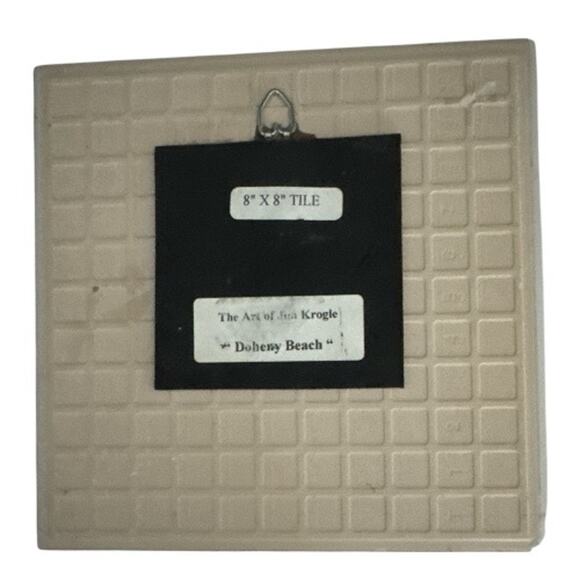 Vintage Rare Doheny Beach Print 8”x8” Tile by Jim Krogle - Picture 4 of 9